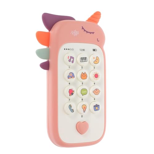 Collazoey Baby Handy, Baby Spielzeug Handy ab 1 Jahr, Lernspaß Smart Phone mit Liedern Geräuschen Wörter Sätze und Blinkenden Lichtern, Geschenk Mädchen Jungen(Rosa) von Collazoey