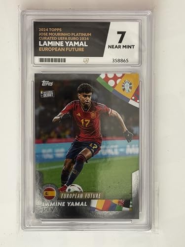 2024 Topps Jose Mourinho Platinum Curated UEFA EURO 2024 | 2024 - Lamine Yamal - European Future | Ace Grade 7 | Zertifikatsnummer 358865 von Collect-a-Bubbles