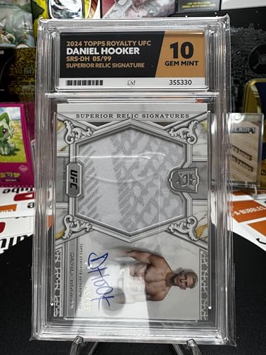 Collect-a-Bubbles Topps Royalty UFC 2024, Daniel Hooker, SRS-DH /99, Superior Relic Signature, Ace Grade 10, Zertifikatnummer 355330 Collect-a-Bubbles Topps Royalty UFC 2024, Daniel Hooker, SRS-DH /99, Superior Relic Signature, Ace Grade 10, Zertifikatnummer 355330 von Collect-a-Bubbles