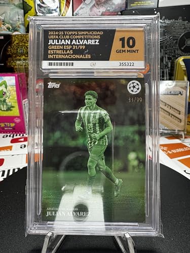 Collect-a-Bubbles Topps Simplicidad UEFA Club Wettbewerbe 2024-25, Julian Alvarez, Grün, 99, Spanisch, Estrellas Internacionales, Ace Grade 10, Zertifikatsnummer 355322 Collect-a-Bubbles Topps Simplicidad UEFA Club Wettbewerbe 2024-25, Julian Alvarez, Grün, 99, Spanisch, Estrellas Internacionales, Ace Grade 10, Zertifikatsnummer 355322 von Collect-a-Bubbles