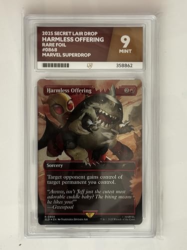 Magic The Gathering | 2025 - Harmless Offering - Secret Lair Drop - 0868 - Seltene Folie - Marvel Superdrop | Ace Grade 9 | Zertifikatnummer 358862 von Collect-a-Bubbles