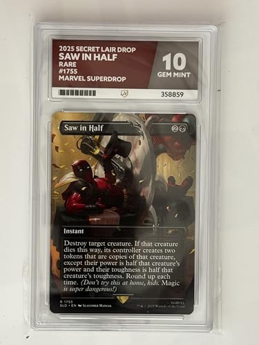 Magic The Gathering 2025 - Saw in Half - Secret Lair Drop - 1755 - Rare - Marvel Superdrop | Ace Grade 10 | Zertifikatnummer 358859 Magic The Gathering 2025 - Saw in Half - Secret Lair Drop - 1755 - Rare - Marvel Superdrop | Ace Grade 10 | Zertifikatnummer 358859 von Collect-a-Bubbles