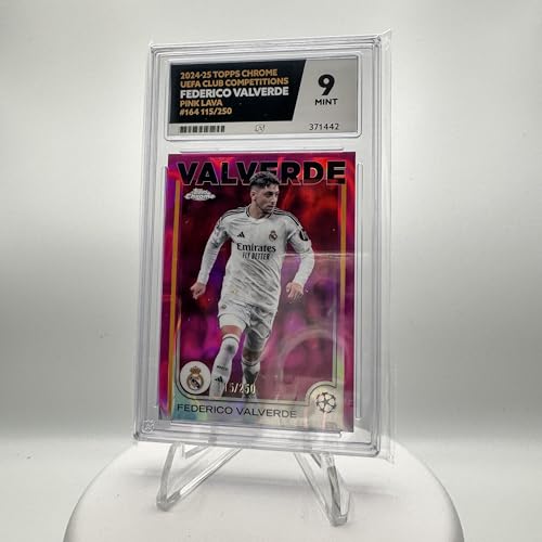 Topps Chrome UEFA Federico Valverde - 164 - Pink Lava /250 - Grade 9 Topps Chrome UEFA Federico Valverde - 164 - Pink Lava /250 - Grade 9 von Collect-a-Bubbles
