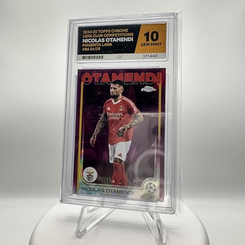 Topps Chrome UEFA Nicolas Otamendi - 86 - Magenta Lava /75 - Grade 10 Topps Chrome UEFA Nicolas Otamendi - 86 - Magenta Lava /75 - Grade 10 von Collect-a-Bubbles
