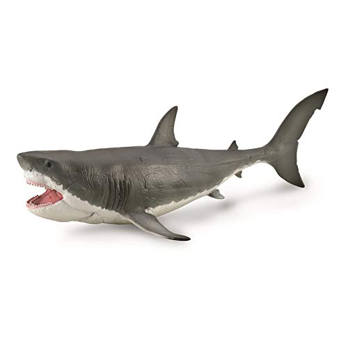 CollectA, Megalodon mit beweglichem Kiefer (Deluxe Maßstab 1:40) Sammelfigur Dinosaurier Figur von Collecta