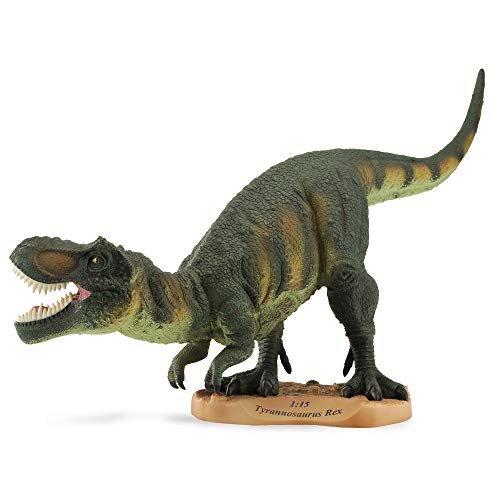 CollectA Tyrannosaurus Rex Spielzeug mit Sockel | 91,9 cm L x 44,8 cm H | (Maßstab 1:15) | #88255 (-) Dinosaurier-Modell, grün, M von Collecta
