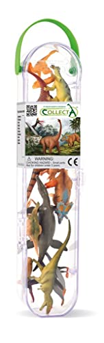 Collecta Mini – Urgeschichte: Set mit 12 Mini-Dinosauriern, 11,5 x 15 cm, in einer Tube von 27 x 6 x 4 cm, 3+ von Collecta