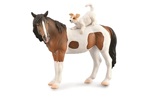 Collecta nutztiere Pferd Hund junior 12,5 cm braun/weiß Collecta nutztiere Pferd Hund junior 12,5 cm braun/weiß von Collecta