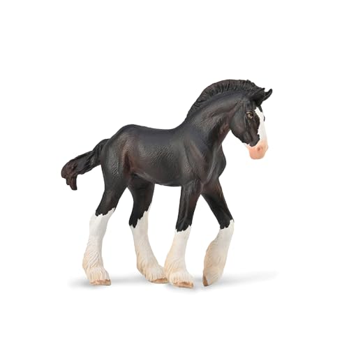 Figurine Cheval (M): Poulain Noir Clydesdale von Collecta