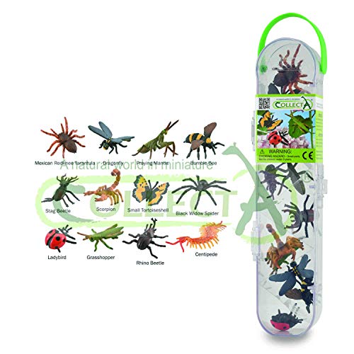 Figurines Collecta A1106-C Box MIT Mini KRATZEN Figuren Insectes: Set mit 12 Insekten und Araignées, Mehrfarbig von Collecta