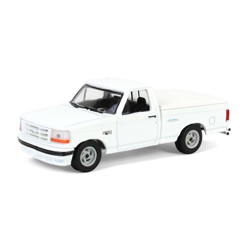 Greenlight GL30511 1994 Ford F-150 SVT Lightning Pickup Truck mit Tonneau Bettabdeckung Hobby Exclusive Serie 1 x 64 Druckguss Modellauto Weiß von Greenlight