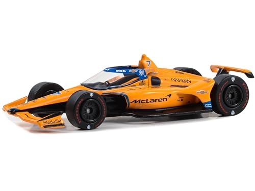 Greenlight 11584 Dallara IndyCar #7 Alexander Rossi Arrow 60th Anniversary Triple Crown Accolade Indianapolis 500 Livery NTT IndyCar Series (2023) 1/64 Diecast Model Car von Collectibles