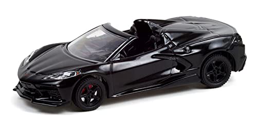 Greenlight 37240-D Barrett-Jackson Scottsdale Edition Serie 8 - 2020 Chevy Corvette C8 Cabrio (Lot #3003) – Schwarz mit Adrenalinroter Innenseite, Maßstab 1:64 von Collectibles