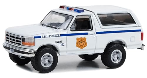 Greenlight 43025-A Hot Pursuit Special Edition – FBI Police (Bundesamt der Untersuchungspolizei) – 1996 Bronco XL Druckguss im Maßstab 1:64 von Collectibles