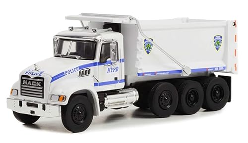 Greenlight 45160-B S.D. Trucks Series 16-2019 Mack Granit Kippwagen - New York City Police Dept (NYPD) 1:64 Druckguss von Collectibles