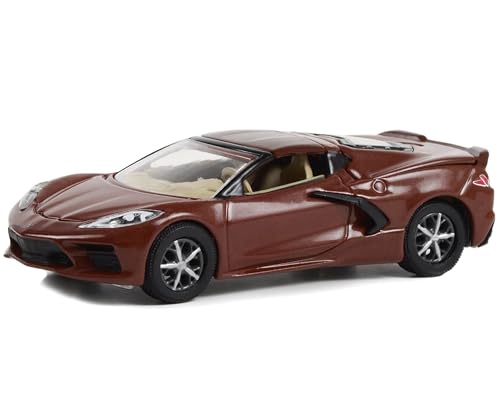 Greenlight 68020 B Chevy Corvette C8 Stingray Coupe Coffein Brown Metallic Showroom Floor Series 2 1/64 Druckguss Modellauto Greenlight 68020 B Chevy Corvette C8 Stingray Coupe Coffein Brown Metallic Showroom Floor Series 2 1/64 Druckguss Modellauto von Collectibles