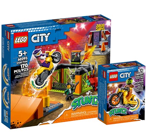 Collectix Lego City Stuntz Set: Stunt-Park 60293 + Power-Stuntbike 60297, Actionset für Kinder ab 5 Jahren von Collectix