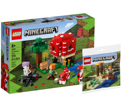 Lego Minecraft Set - Das Pilzhaus 21179 + Minecraft 30432 Schildkrötenstrand (Polybag) von Collectix