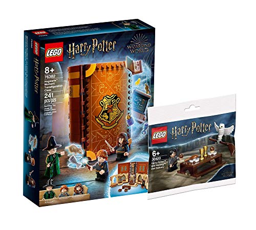 Collectix Lego Set - Harry Potter Hogwarts Moment Verwandlungsunterricht 76382 + Harry Potter und Hedwig: Eulenlieferung 30420 (Polybag) von Collectix