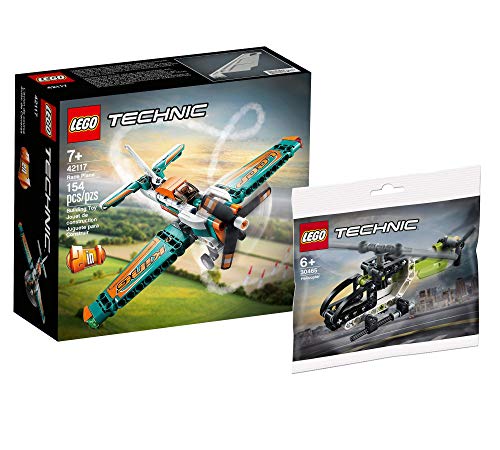 Lego Set - Lego Technic Rennflugzeug 42117 + Lego Technic Hubschrauber 30465 (Polybag) von Collectix