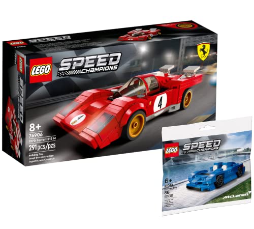 Lego Set - Speed Champions 1970 Ferrari 512 M (76906) + Speed Champions McLaren Elva Mini Polybag (30343) von Collectix