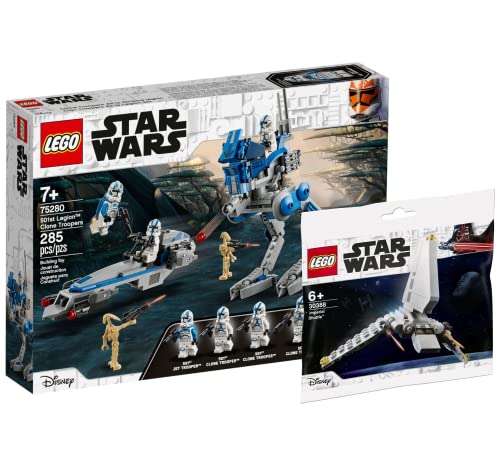 Collectix Lego Set - Star Wars Clone Troopers der 501. Legion 75280 + Star Wars Imperial Shuttle 30388 im Polybag von Collectix
