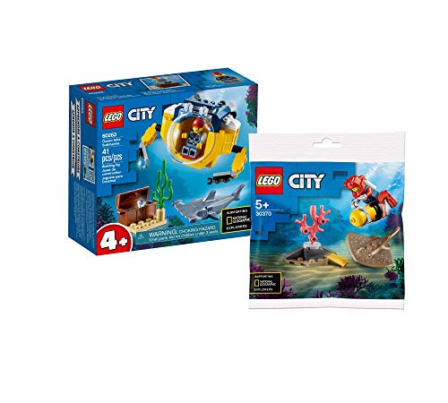Collectix Lego Set: Mini-U-Boot 60263 + Tiefseetaucher 30370, Geschenkset ab 5 Jahren von Collectix
