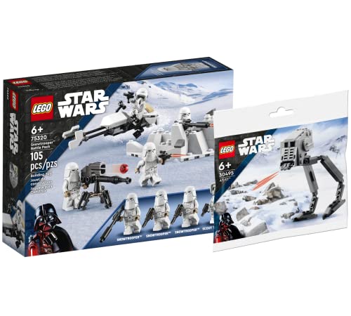 Lego Set: Star Wars Snowtrooper Battle Pack 75320 + Star Wars 30495 at-ST (Polybag) von Collectix