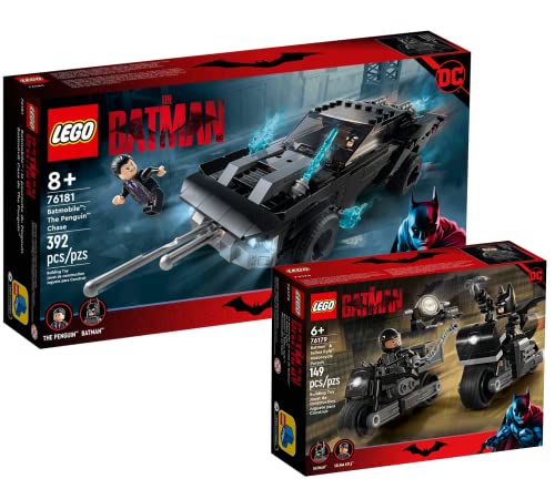Lego Super Heroes Set - Batman Batmobile: Verfolgung des Pinguins 76181 + Batman & Selina Kyle: Verfolgungsjagd auf dem Motorrad 76179 von Collectix