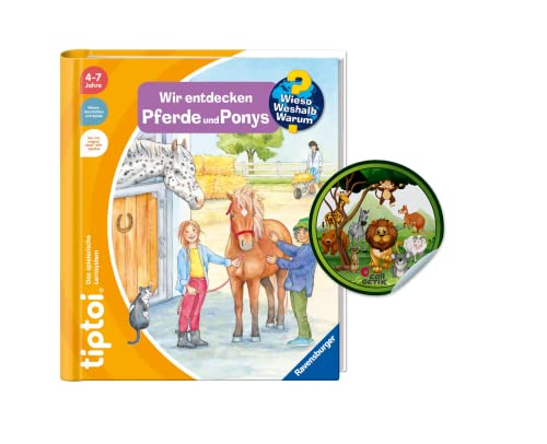 Ravensburger tiptoi Buch | Wir entdecken Pferde und Ponys + Kinder Tier-Sticker | ab 4 Jahren von Collectix