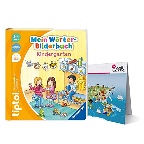 Collectix Ravensburger tiptoi Buch - Mein Wörter-Bilderbuch Kindergarten + Kinder Wimmel-Weltkarte von Collectix
