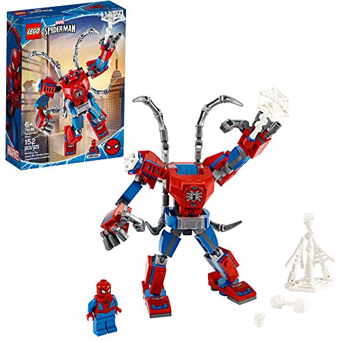 LEGO Marvel Spider-Man: Spider-Man Mech 76146 Kids’ Superhero Building Toy, Playset with Mech and Minifigure, New 2020 (152 Pieces) von Collectix