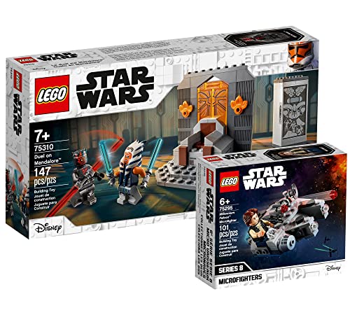 Lego Set - Star Wars Duell auf Mandalore 75310 + Star Wars Millennium Falcon Microfighter 75295 von Collectix