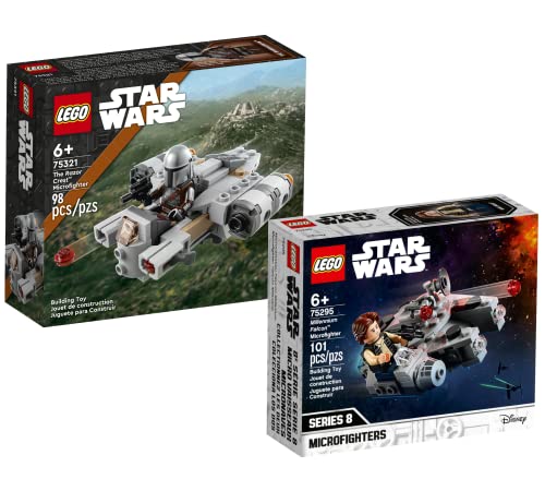 Lego Set - Star Wars Millennium Falcon Microfighter 75295 + Mandalorian: Razor Crest Microfighter 75321 von Collectix