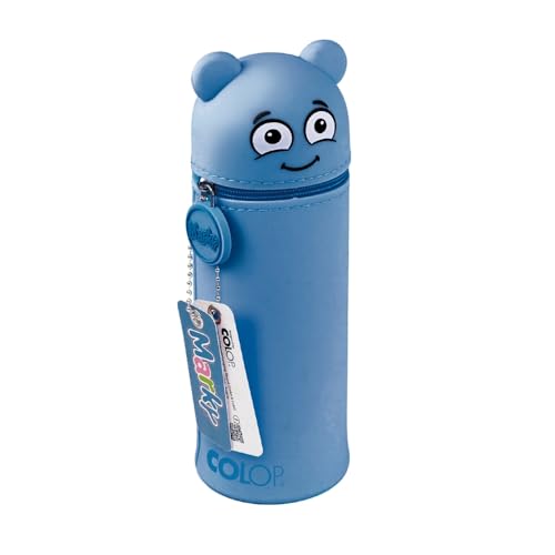 Colop MARKY C169879 - Federmäppchen im Emoji-Desgin, weiches und strapazierfähiges Silikon, Mäppchen für Stifte, Schlampermäppchen, Stiftehalter, blau Colop MARKY C169879 - Federmäppchen im Emoji-Desgin, weiches und strapazierfähiges Silikon, Mäppchen für Stifte, Schlampermäppchen, Stiftehalter, blau von Colop
