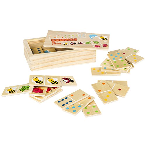 color baby Domino aus Holz, Tiere, 28-tlg color baby Domino aus Holz, Tiere, 28-tlg von WOOMAX