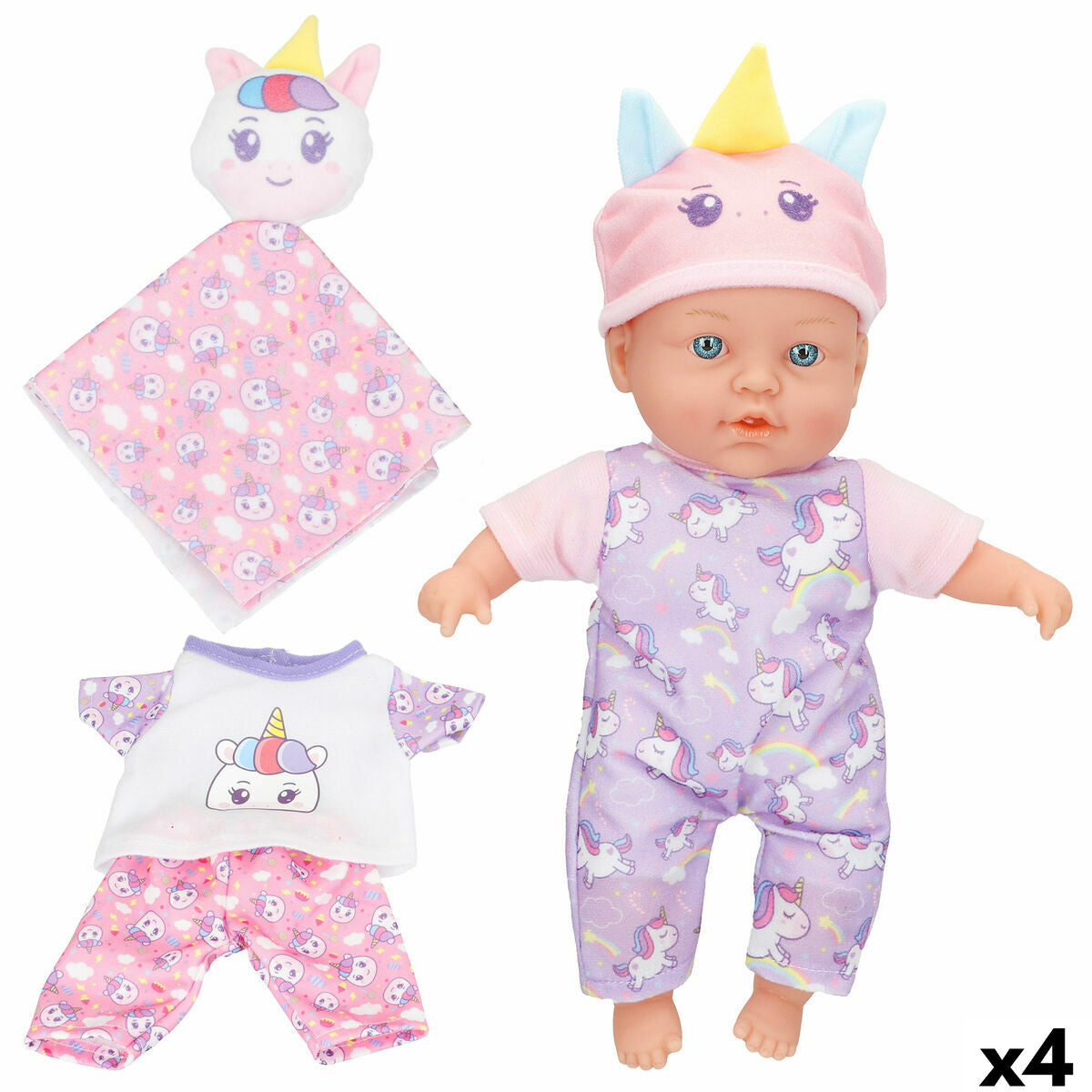 Babypuppe Colorbaby 21 x 32 x 9,5 cm 4 Stück von Colorbaby