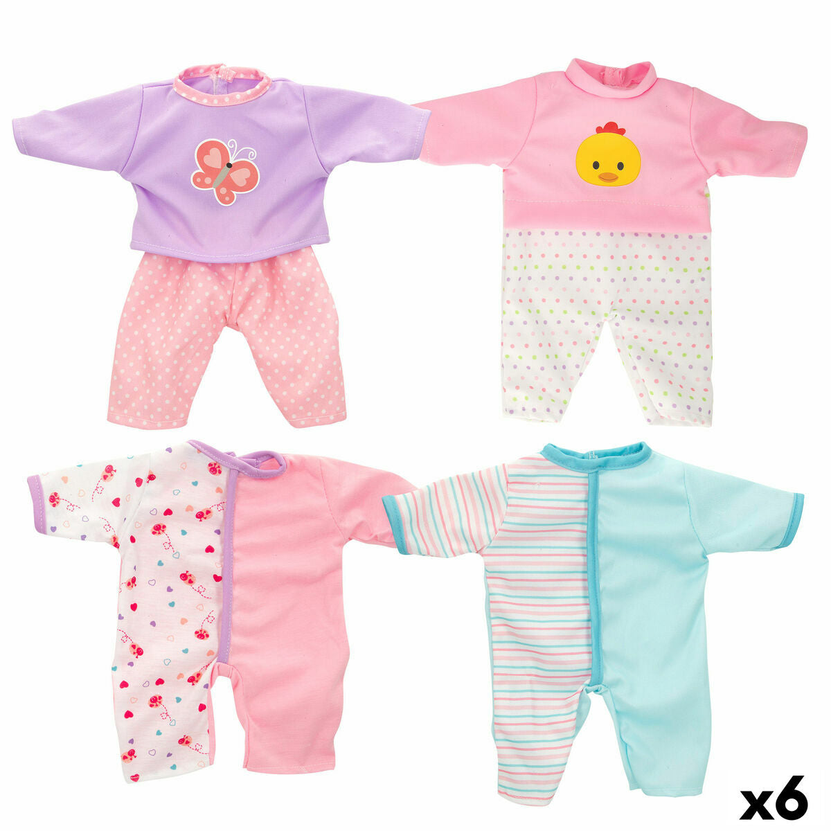 Kleidung für Puppen Colorbaby 29 X 26 X 5 Cm 6 Stück von Colorbaby