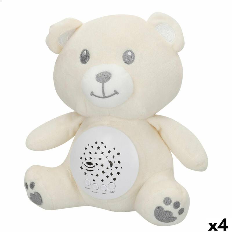 LED Plüschtier Projektionslampe Colorbaby Plüsch Kunststoff 20 x 25 x 12 cm (4 Stück) von Colorbaby