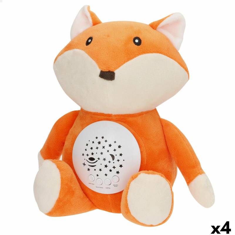 LED Plüschtier Projektionslampe Colorbaby Plüsch Kunststoff 25 x 27 x 13 cm (4 Stück) von Colorbaby