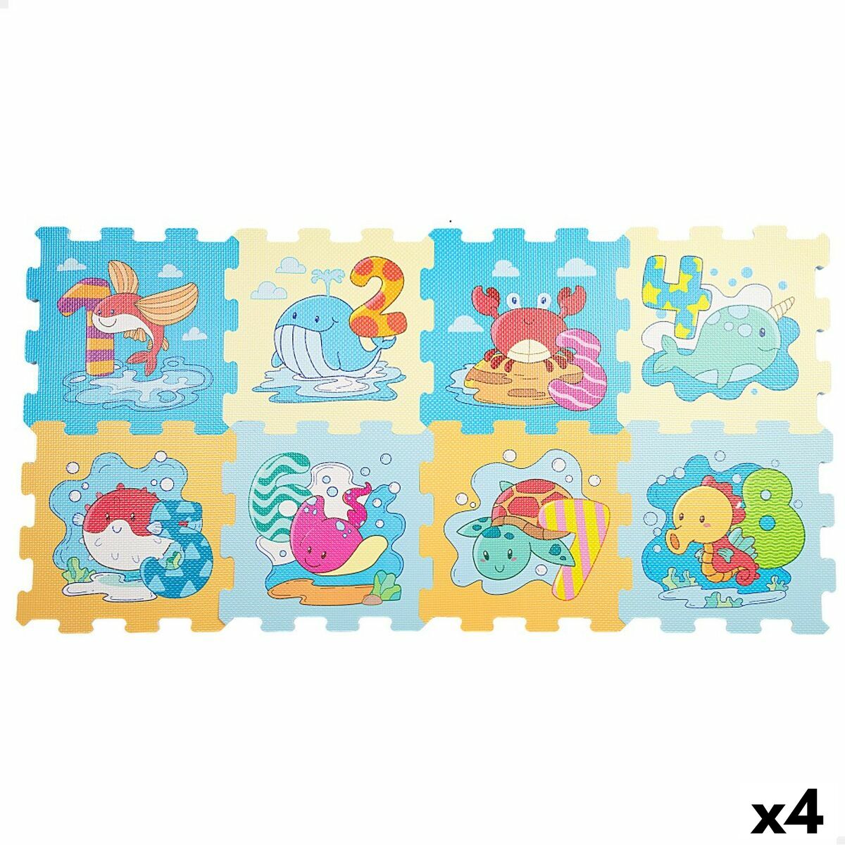 Spielmatte Colorbaby Marineblau EVA 8 Stücke (4 Stück) von Colorbaby