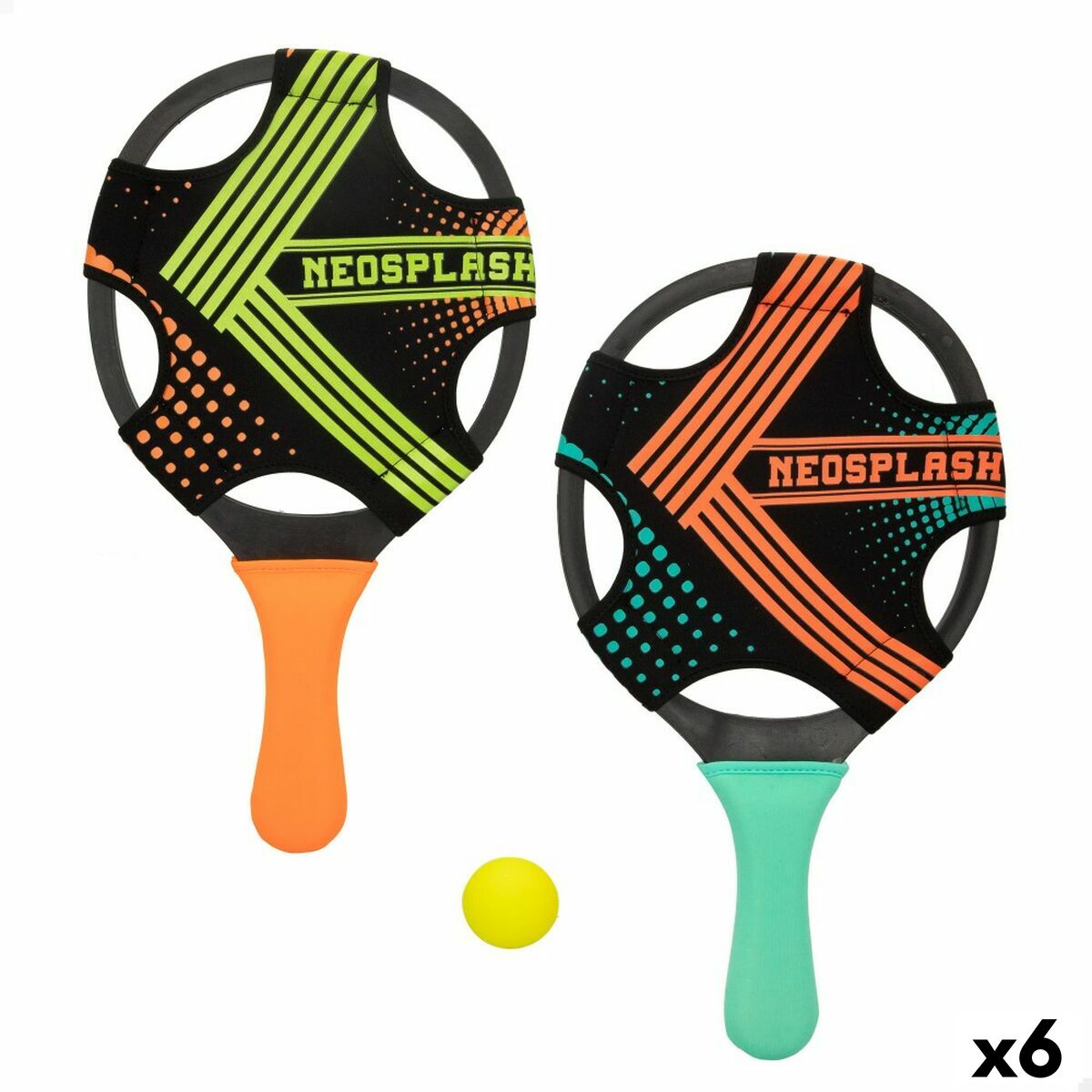 Strandschläger mit Ball Colorbaby Neopren Kunststoff (6 Stück) von Colorbaby