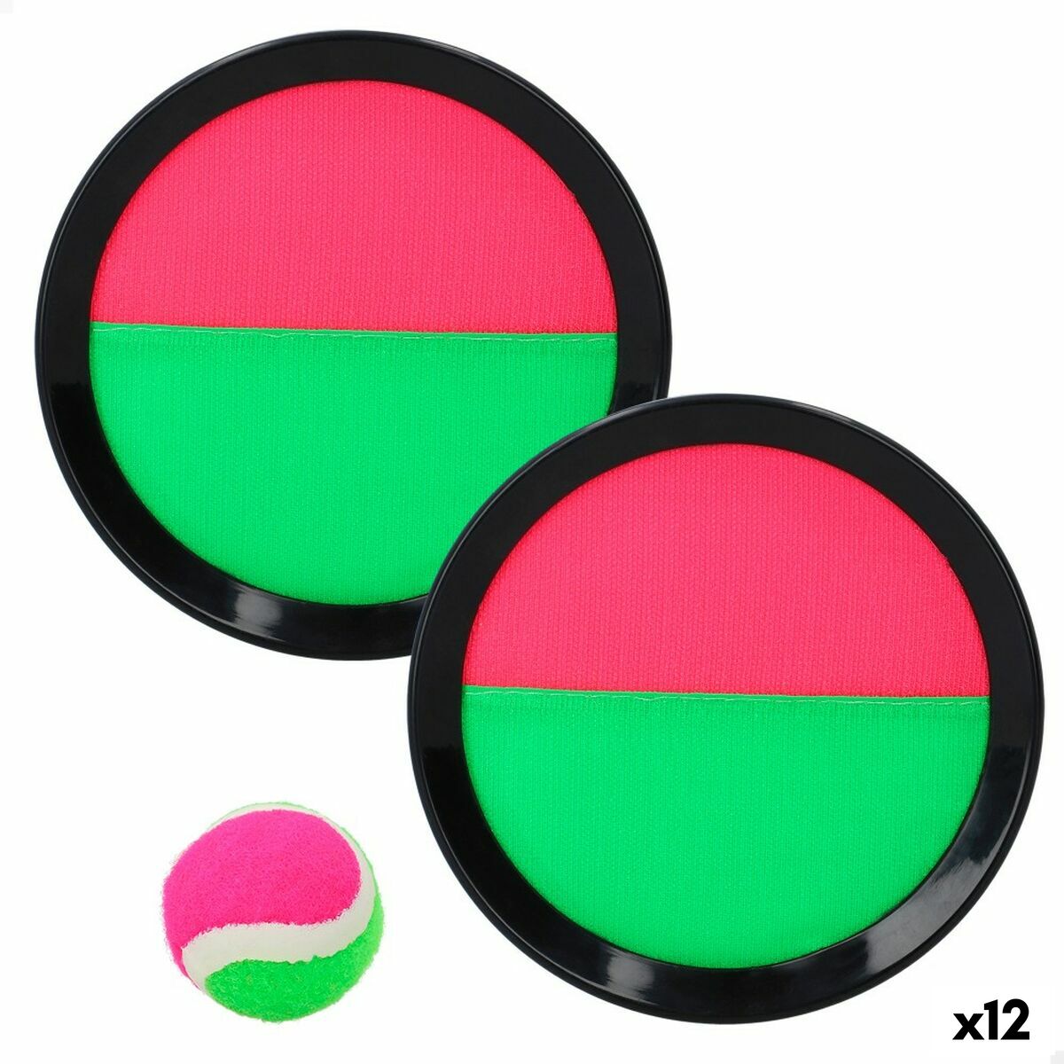 Strandspielzeug Colorbaby Catch Ball 20 x 2 x 20 cm Velcro (12 Stück) von Colorbaby