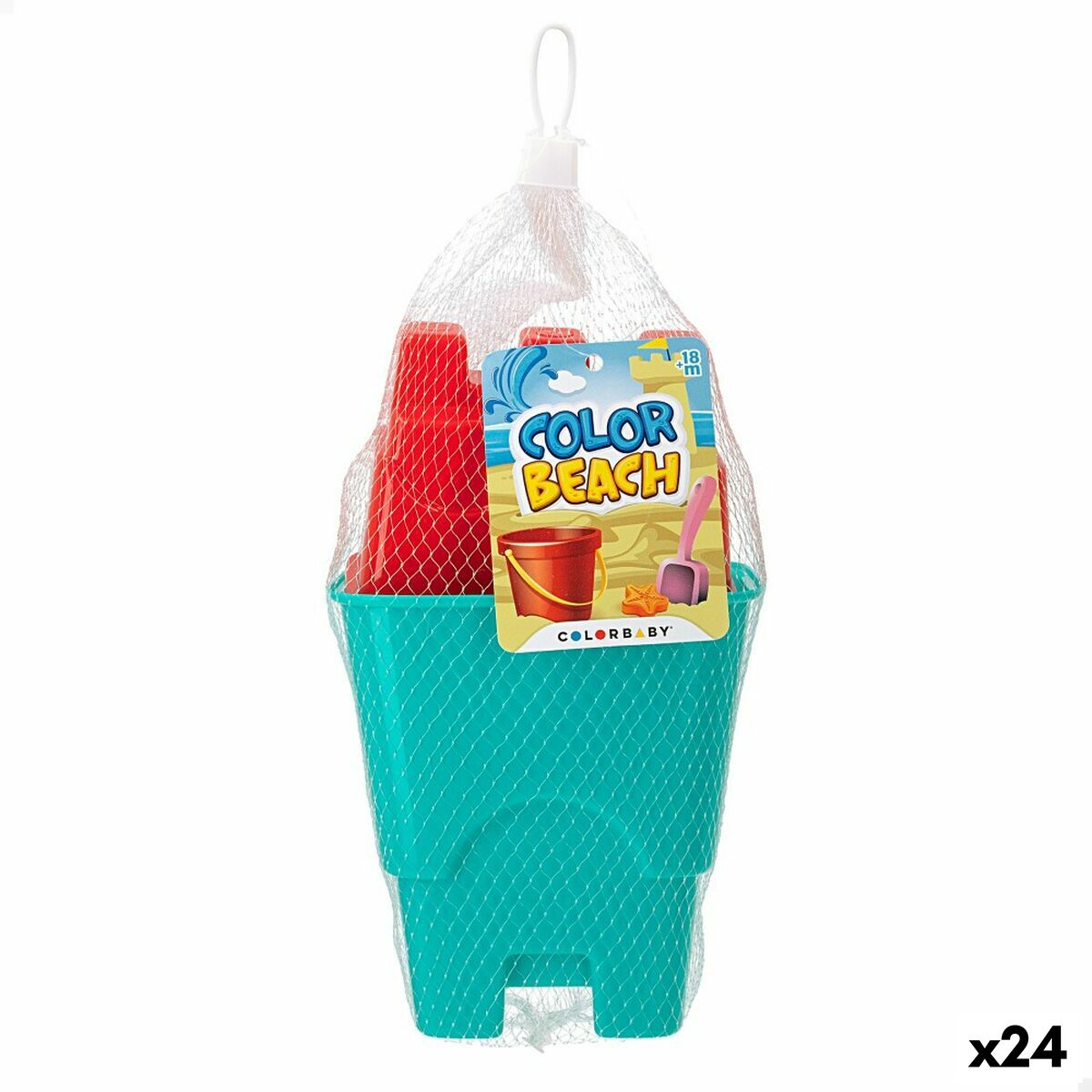 Strandspielzeuge-Set Colorbaby 3 Stücke (24 Stück) von Colorbaby