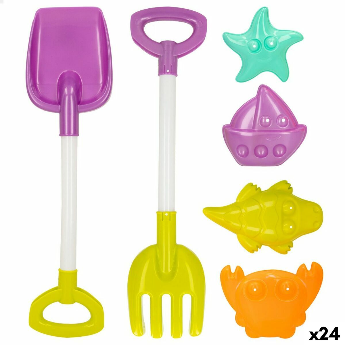 Strandspielzeuge-Set Colorbaby 39 cm (24 Stück) von Colorbaby