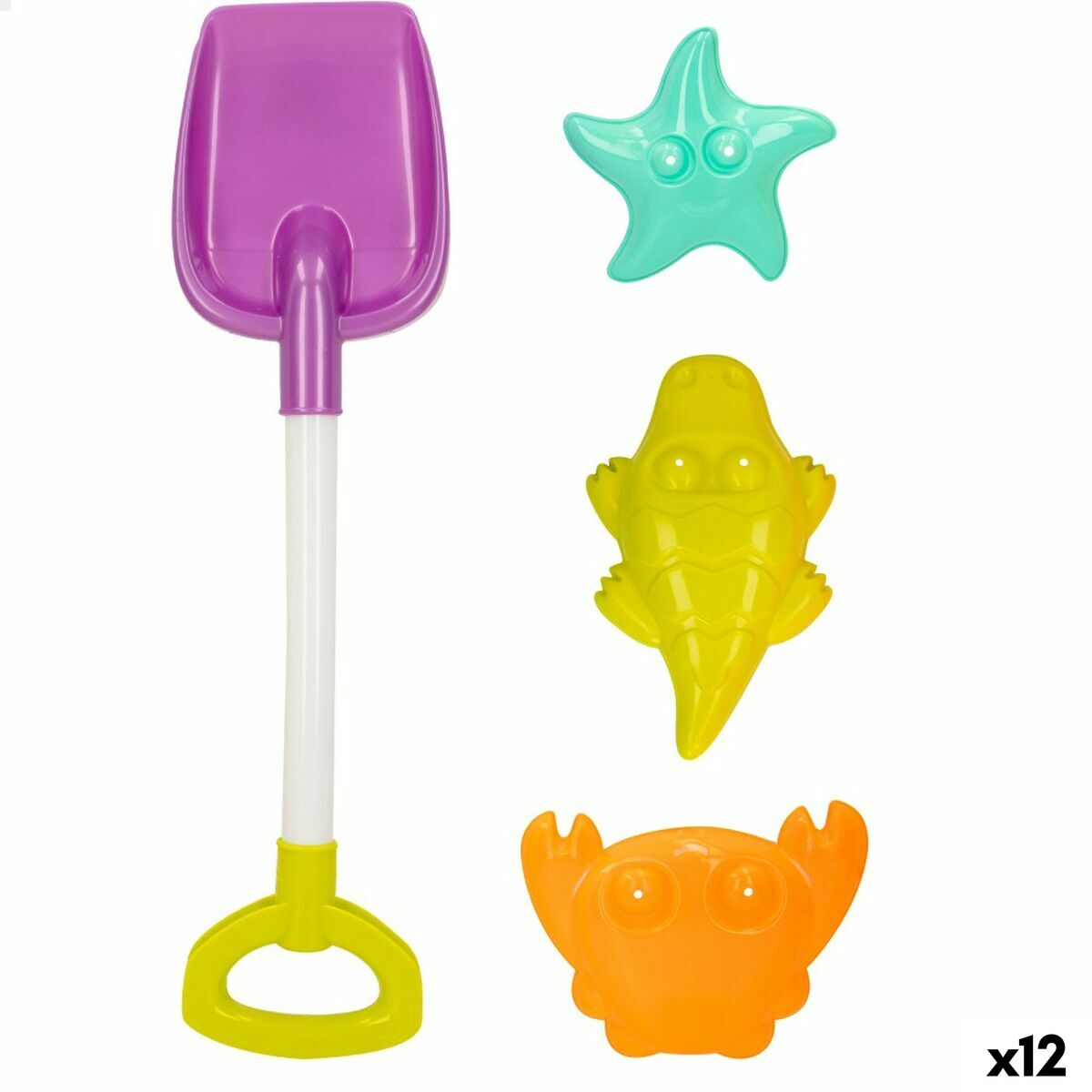 Strandspielzeuge-Set Colorbaby 4 Stücke Polypropylen (12 Stück) von Colorbaby