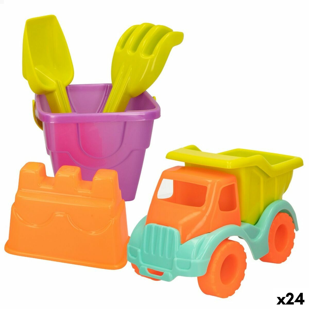 Strandspielzeuge-Set Colorbaby 5 Stücke Polypropylen (24 Stück) von Colorbaby