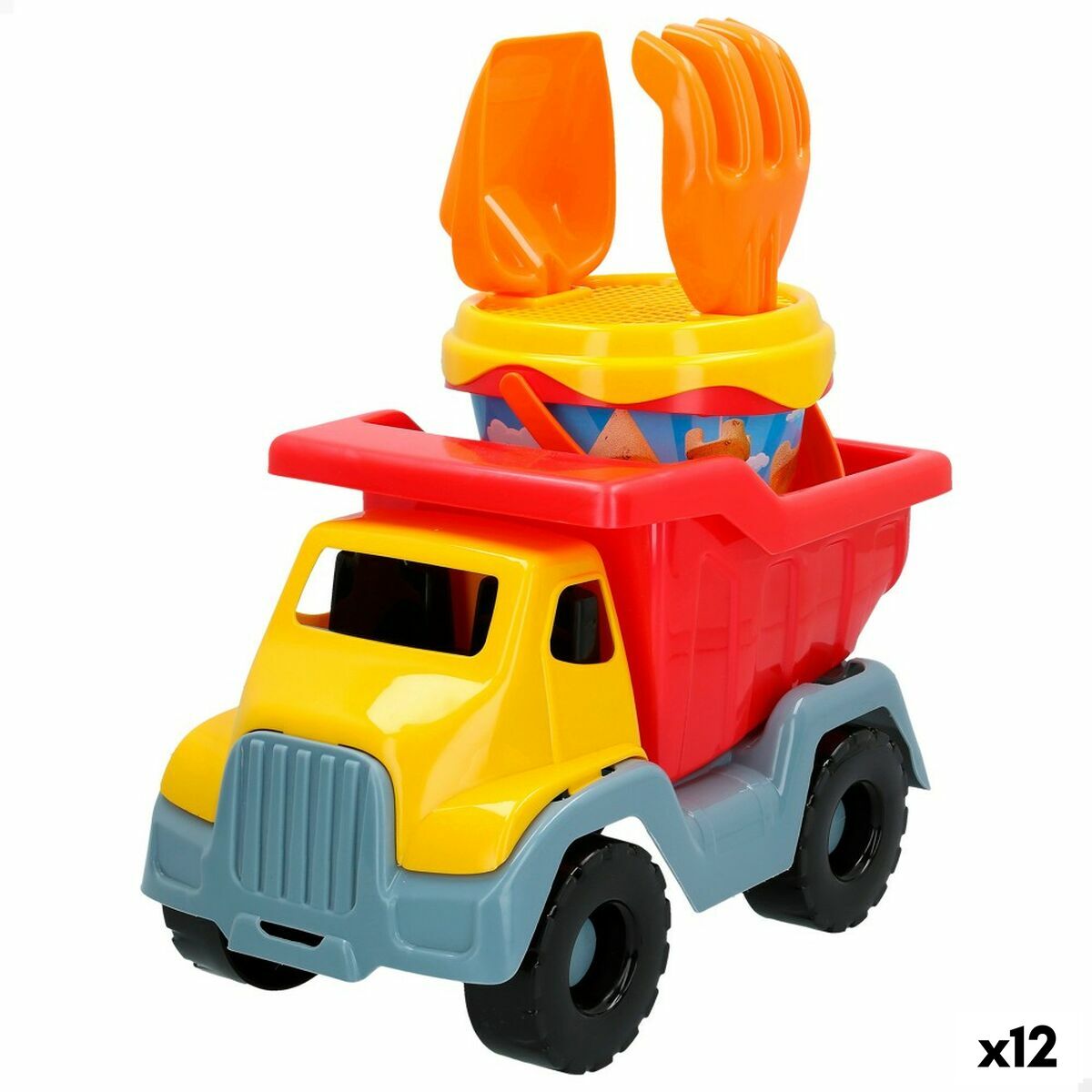 Strandspielzeuge-Set Colorbaby MR CRABY CONSTRUCTION Polypropylen (12 Stück) von Colorbaby