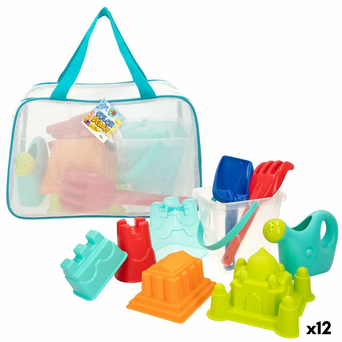 Strandspielzeuge-Set Colorbaby Polypropylen (12 Stück) von Colorbaby