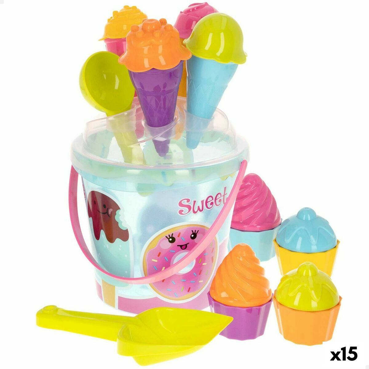Strandspielzeuge-Set Colorbaby Polypropylen (15 Stück) von Colorbaby